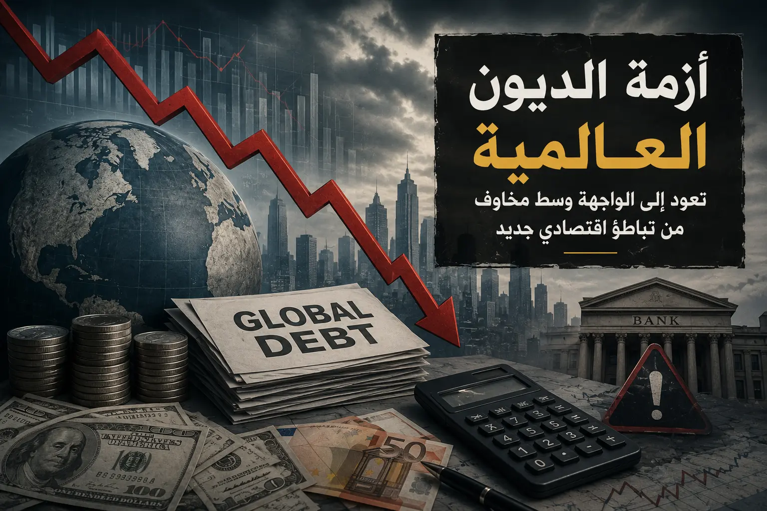 أزمة الديون العالمية تعود إلى الواجهة وسط مخاوف من تباطؤ اقتصادي جديد